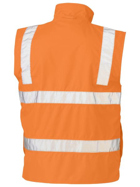 BISLEY BV0364T Fleece Vest, X Taped, Rail Orange