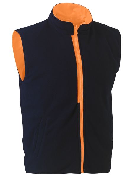 BISLEY BV0364T Fleece Vest, X Taped, Rail Orange