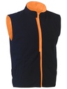 BISLEY BV0364T Fleece Vest, X Taped, Rail Orange