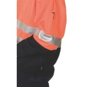 DNC 3925 HiVis 1/2 Zip Cotton Fleecy Windcheater