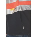 DNC 3925 HiVis 1/2 Zip Cotton Fleecy Windcheater