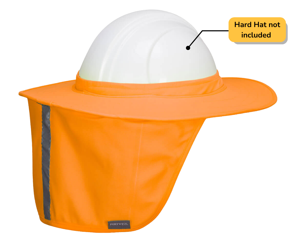 PORTWEST HA21 Hi-Vis Brim with Neck Shade