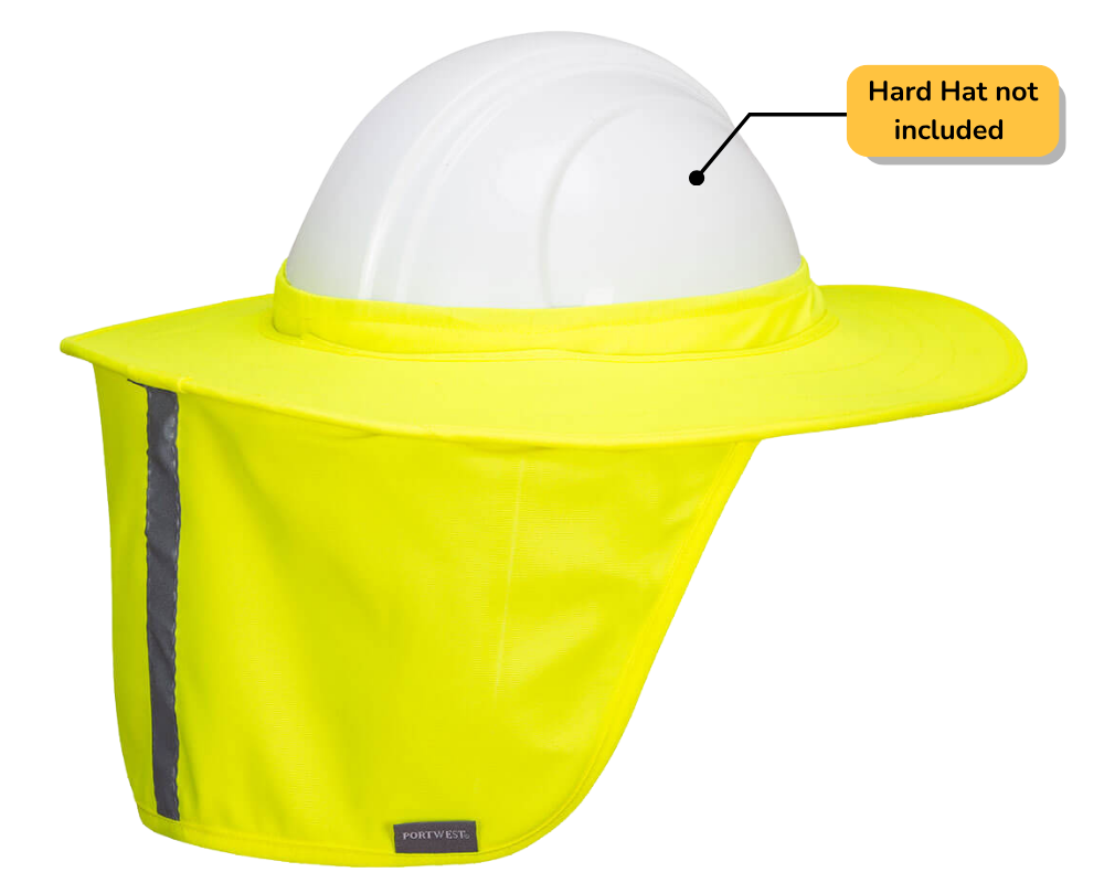 PORTWEST HA21 Hi-Vis Brim with Neck Shade