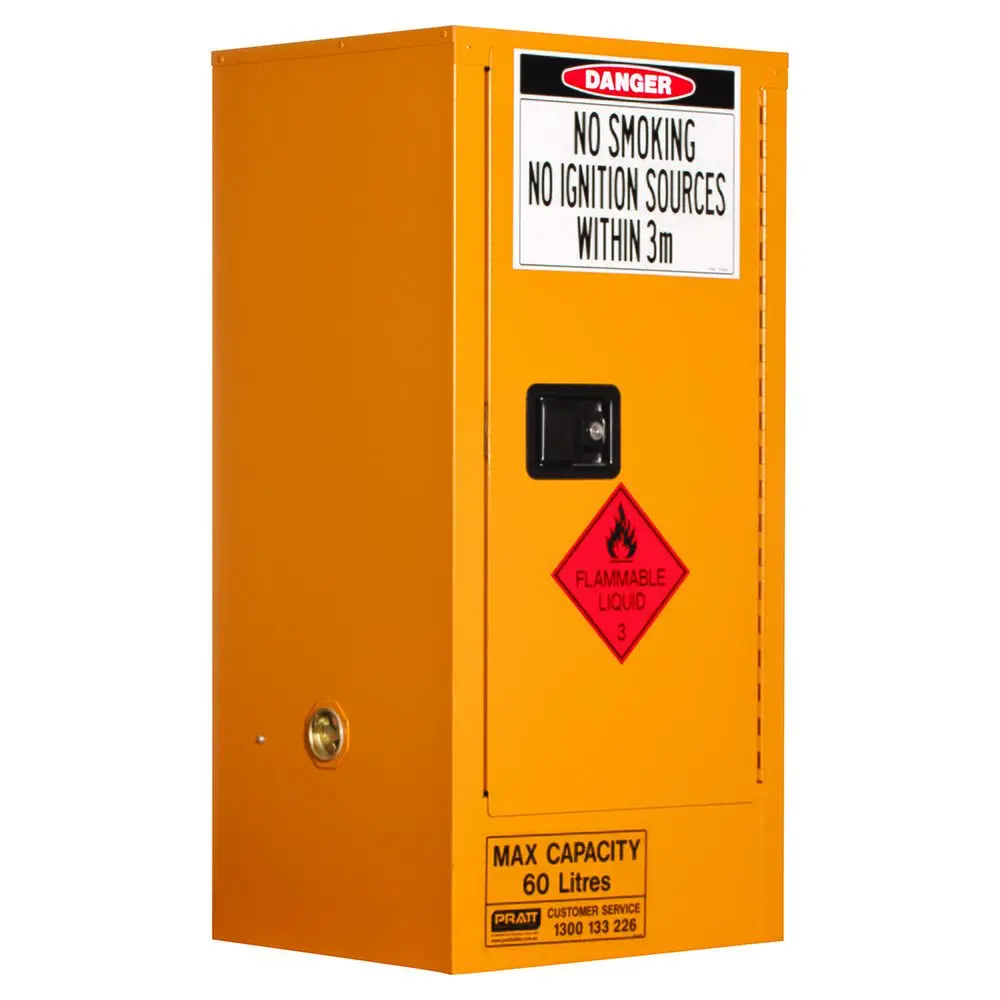 PRATT 5517AS FLAMMABLE LIQUID STORAGE CABINET, 60L