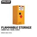 PRATT 5517AS FLAMMABLE LIQUID STORAGE CABINET, 60L