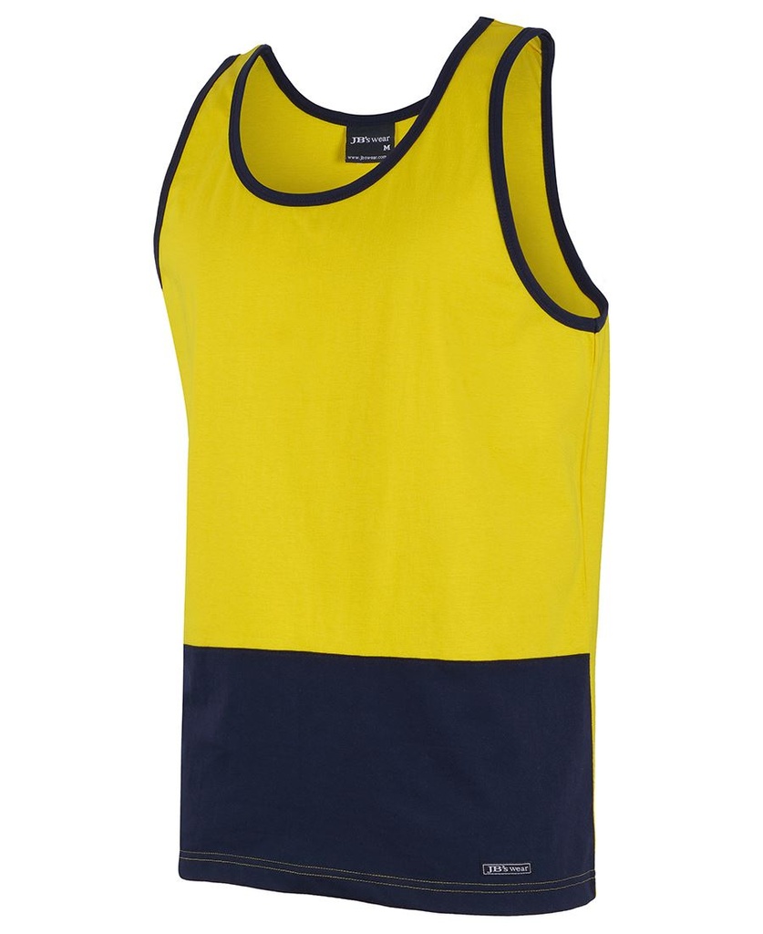 JB's 6HTCS Cotton Hi-Vis Singlet