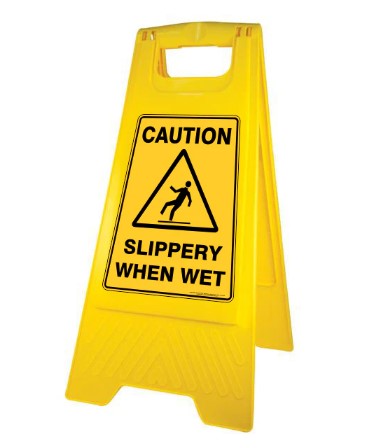A-Frame Sign - Caution Slippery When Wet