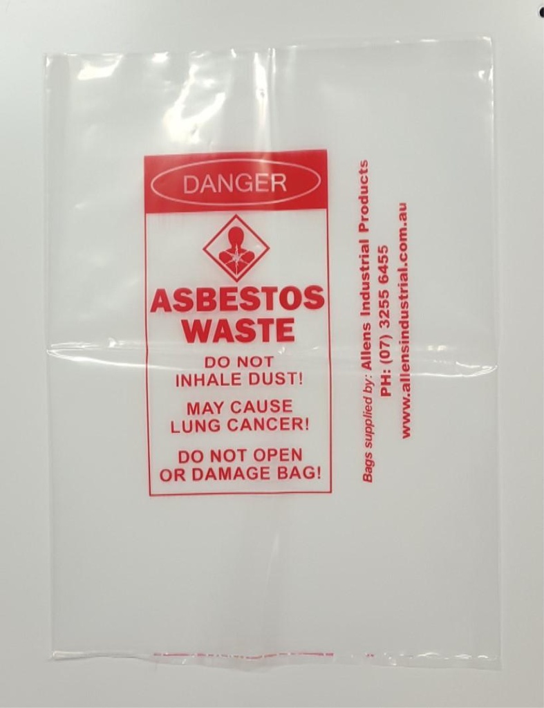 Asbestos Bag - 200 um 1100x700mm (Pack 5)