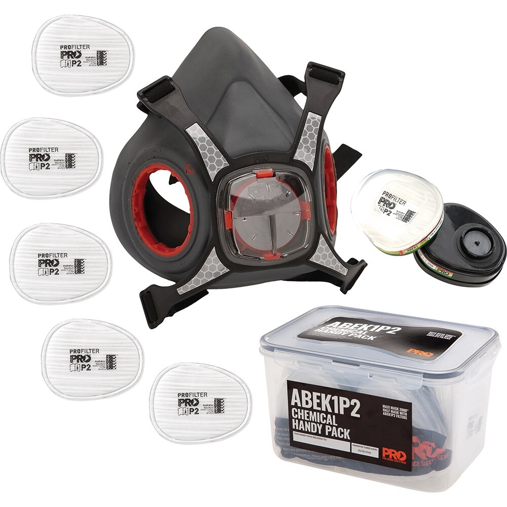 PROCHOICE ABEK1P2 Half Mask Respirator- Chemical Kit