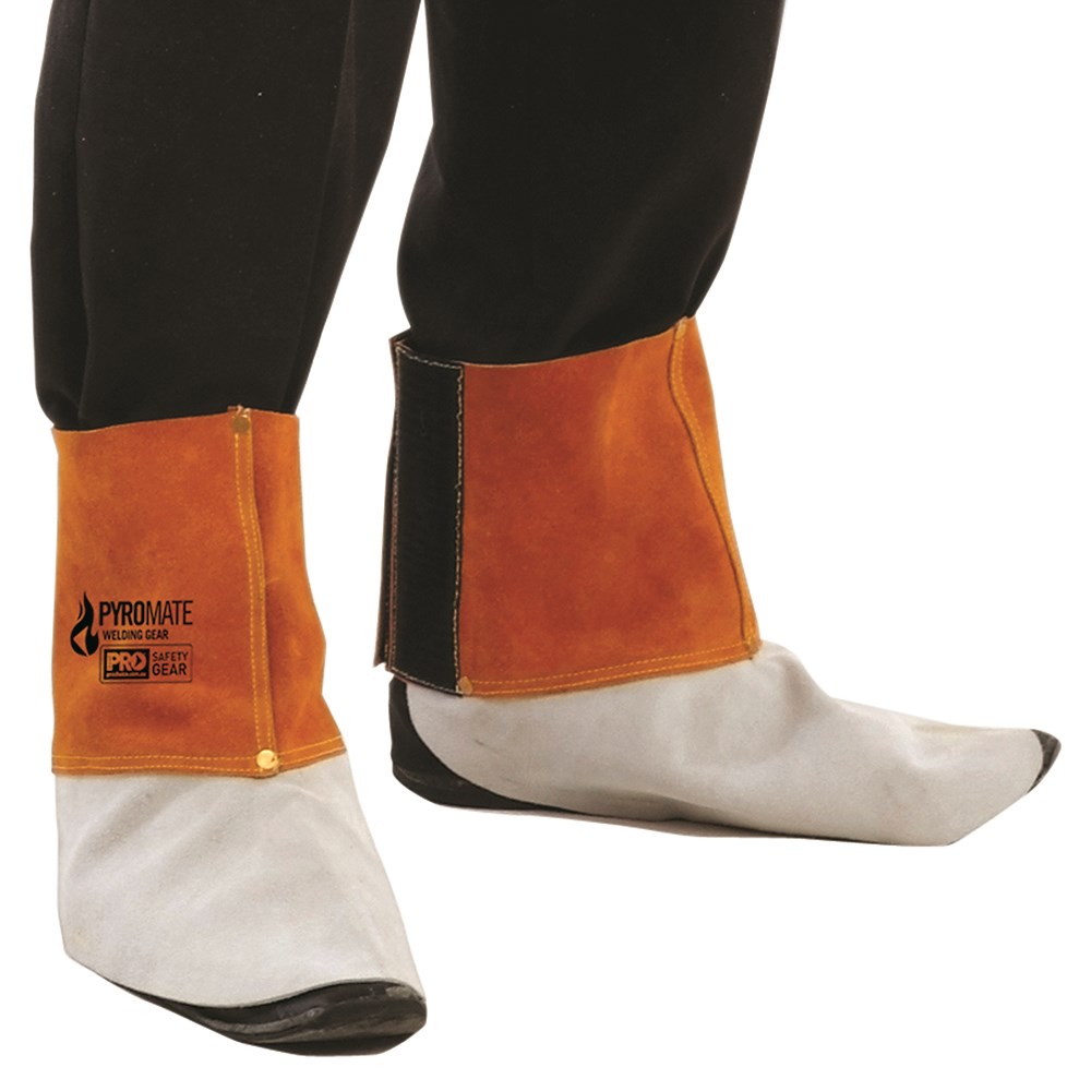 [PC-WSV-L] PYROMATE Welders Leather Spats