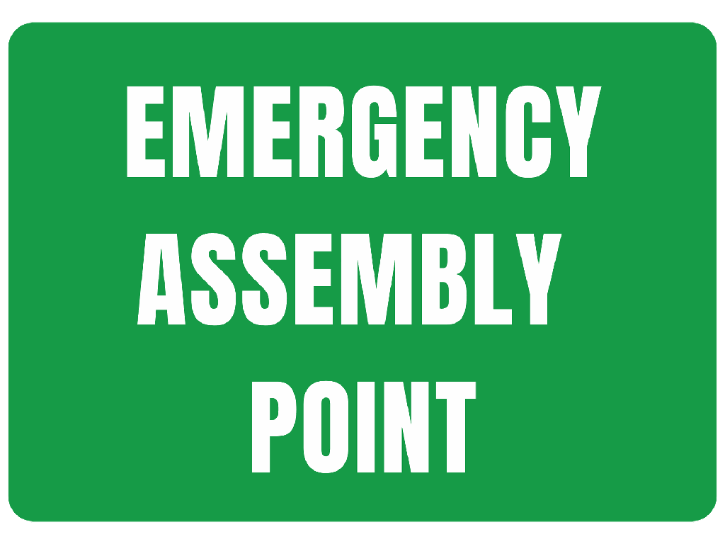 [SIGN-4530M-EAP] Sign - Emergency Assembly Point (450 x 300 mm)