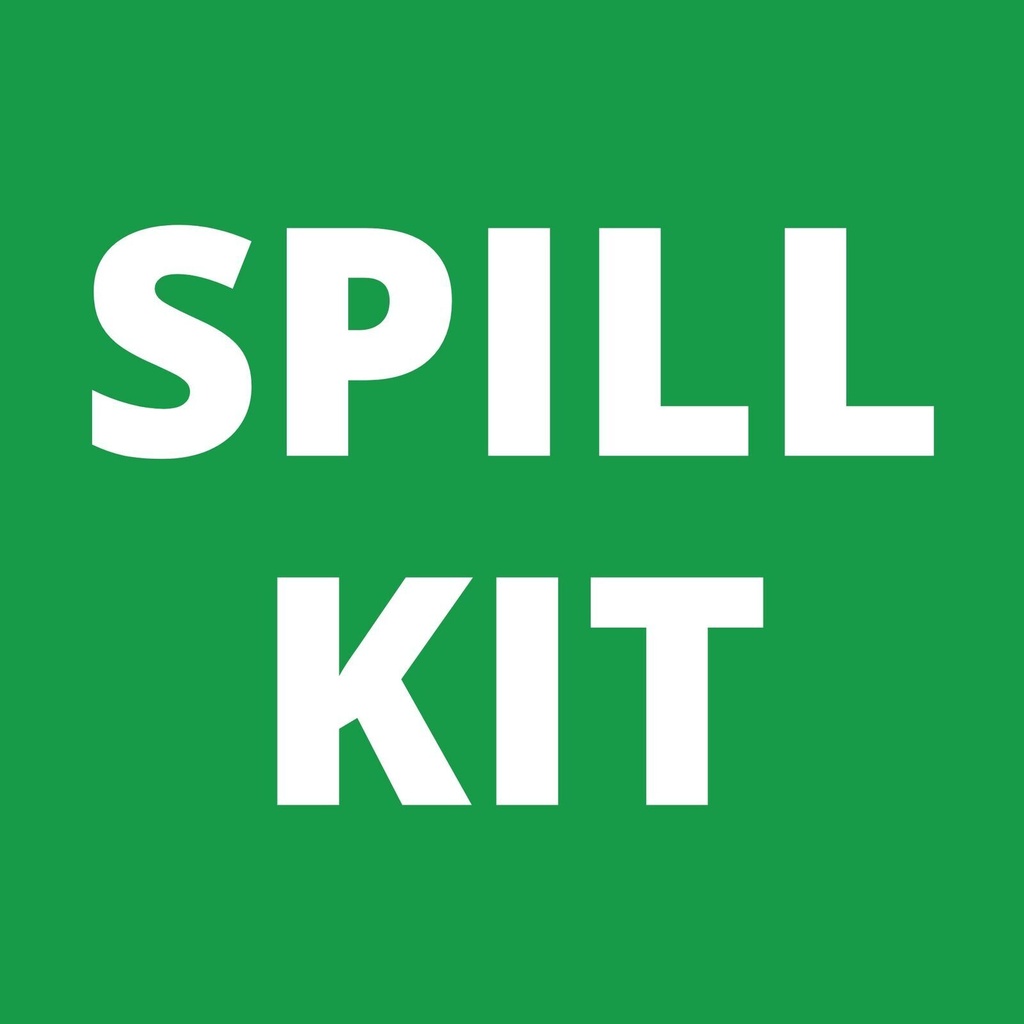 [1010Spillkit] Sticker - Spill Kit - 100mm x 100mm