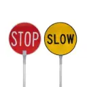 Traffic Control Stop/Slow Bat, 450mm