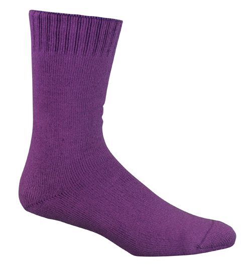 [BT-68PURPLE] BAMBOO Extra Thick Work Socks, Purple (MENS 4-6 / WOMENS 6-8)