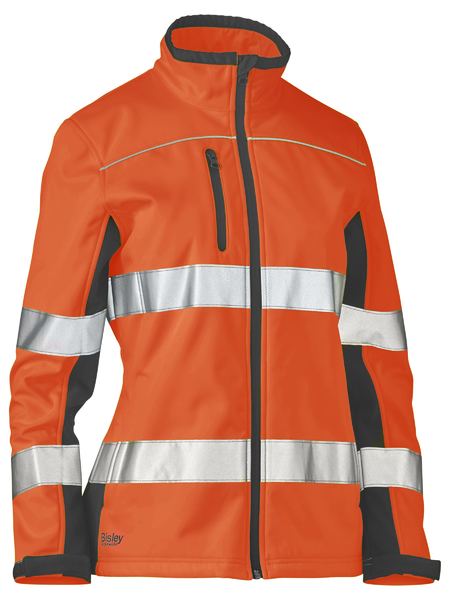 [BW-BJL6059TO-06] BISLEY BJL6059T Womens Soft Shell Taped Jacket