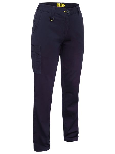 [BW-BPLC6008N-06] BISLEY BPLC6008 Ladies Stretch Cargo Pants (Navy, 06)