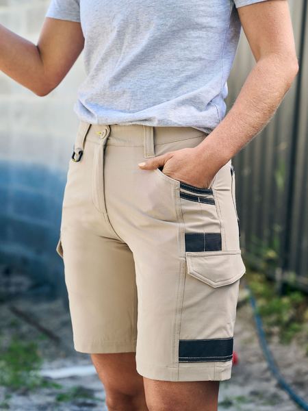 BISLEY BSHL1332 Womens Flex & Move Stretch Zip Cargo Short