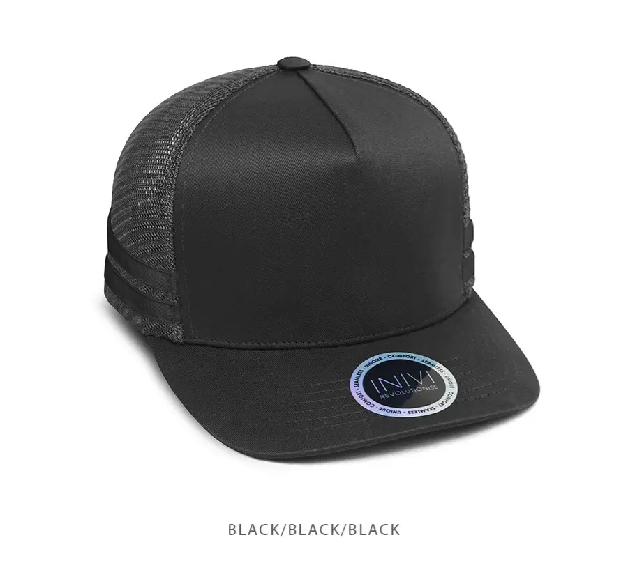 INIVI IV149 Striped Truckers Cap