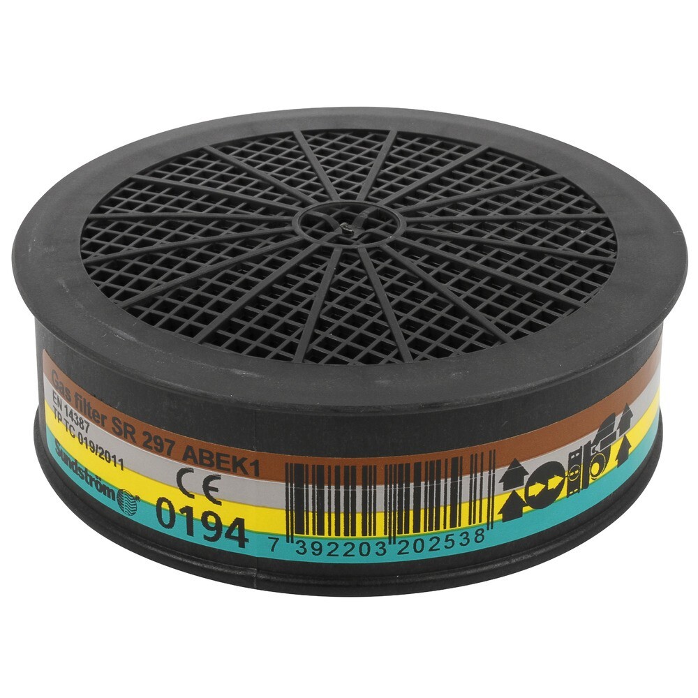 SUNDSTROM SR297 Respirator Filter, ABEK1 Gases