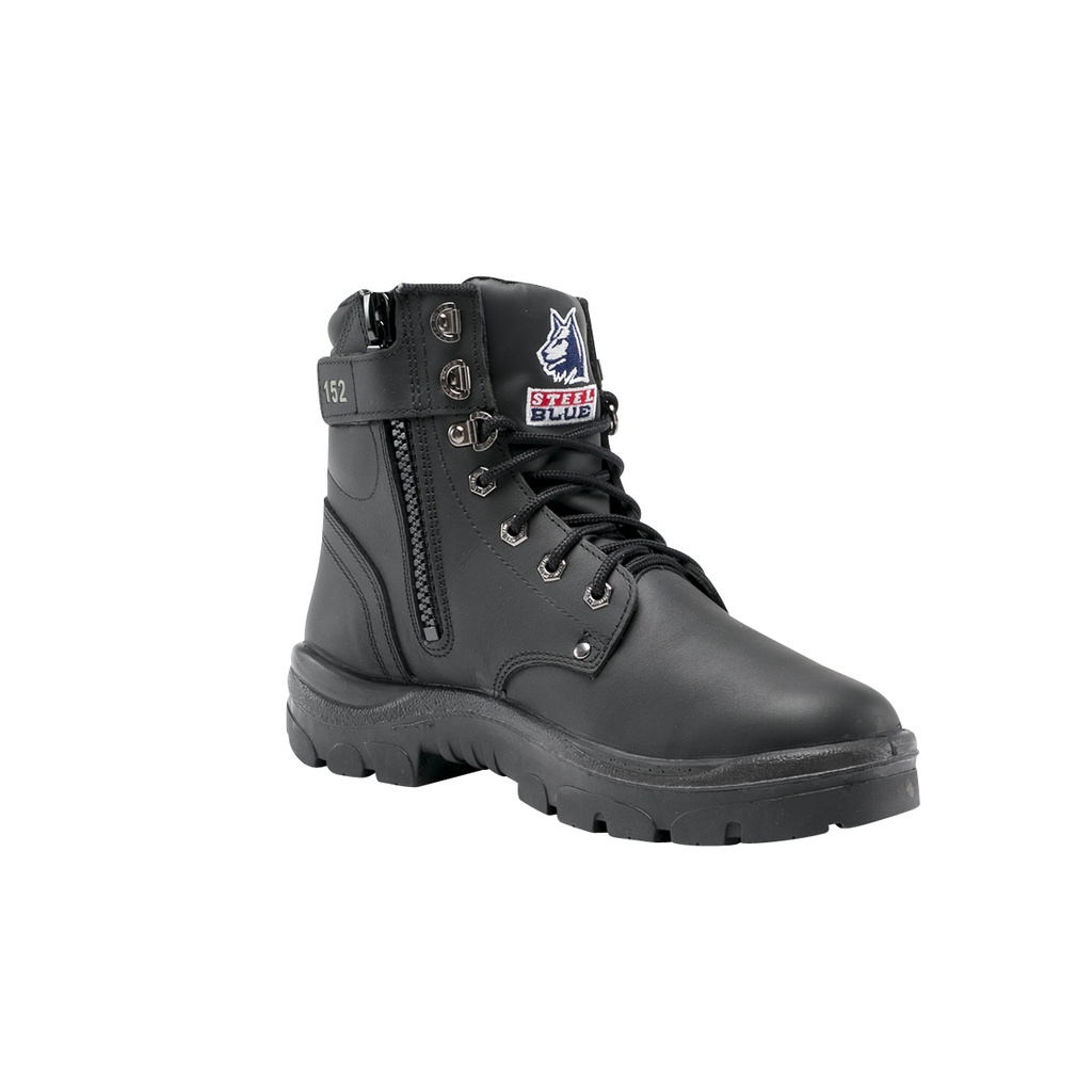 310152 | STEEL BLUE Argyle Zip Boots (Soft Toe)