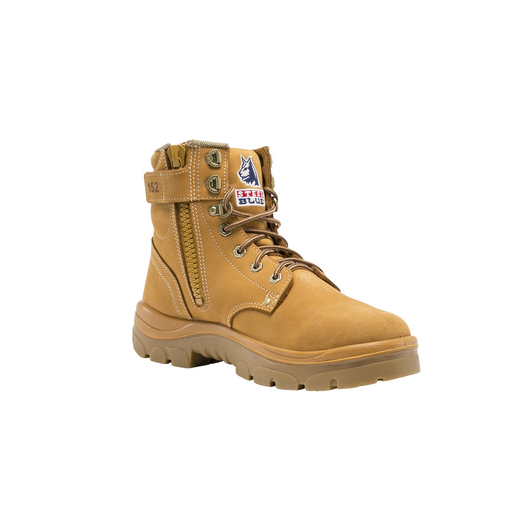 310152 | STEEL BLUE Argyle Zip Boots (Soft Toe)