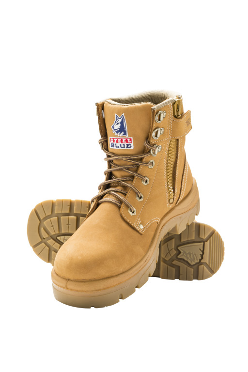 [SB-312152-W03] 312152 | STEEL BLUE Argyle Zip Safety Boots (Wheat, 3)