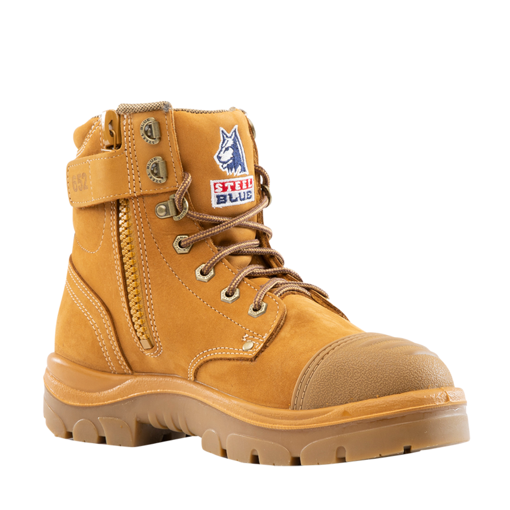 [SB-312652-W03] 312652 | Wheat - STEEL BLUE Argyle Zip Scuff Boots (3)