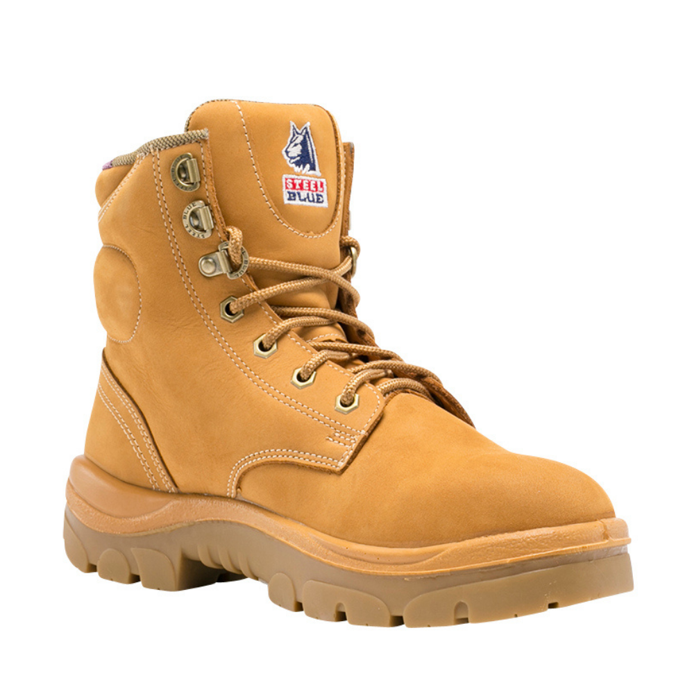 512702 | STEEL BLUE Ladies Wheat LACE-UP Argyle Boots