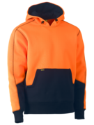 [BW-BK6619O-XS] BISLEY BK6619 Hoodie Pullover Orange/Navy (XS)