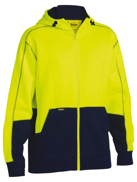[BW-BK6819-YNXS] BISLEY BK6819 Zip Hoodie (XS, Yellow-Navy)