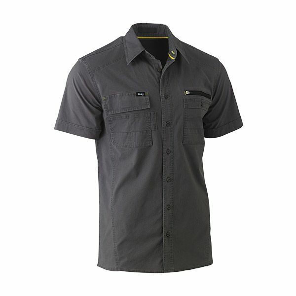 [BW-BS1144C-XS] BISLEY BS1144 FLX & MOVE Stretch Utility Shirt Charcoal (XS)