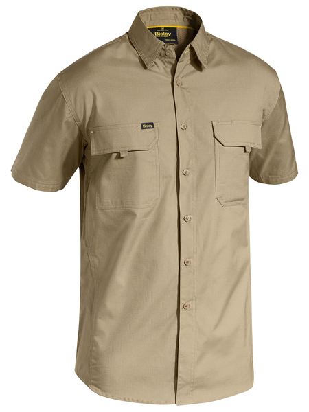 [BW-BS1414K-S] BISLEY BS1414 X Airflow Ripstop Shirt - Khaki (S)