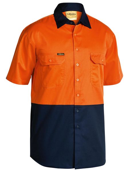 BISLEY BS1895 Hi Vis Short Sleeve Lightweight Shirt