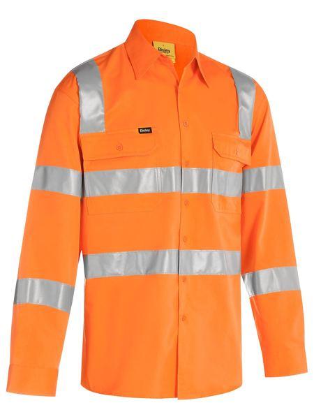 [BW-BS6016T-2XS] BISLEY BS6016T Biomotion Cotton Drill Rail Shirt (2XS)