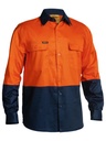 BISLEY BS6267 HiVis Long Sleeve Cotton Drill Shirt