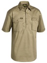 BISLEY BSC1433 Short Sleeve Closed Front Work Shirt