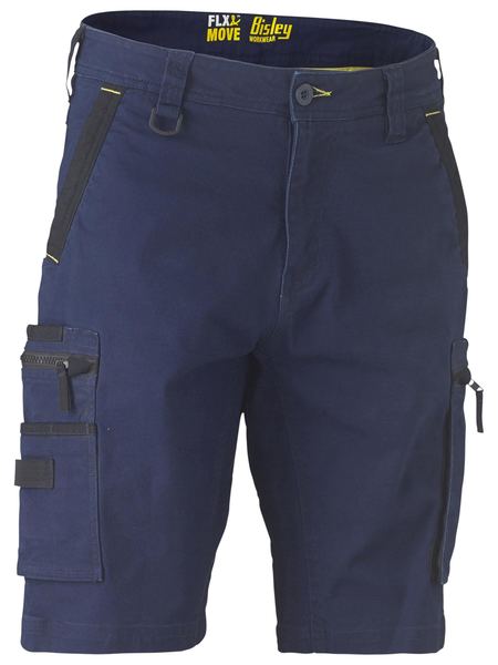 [BW-BSHC1330N-072] BISLEY BSHC1330 FLX & MOVE Cargo Shorts - Navy (72)