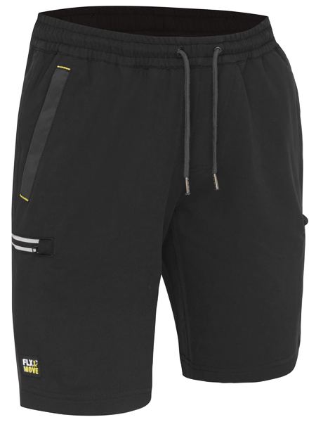 [BW-BSHC1333-B072] Bisley BSHC1333 FLX & MOVE 4-Way Stretch Elastic Cargo Shorts (72, Black)