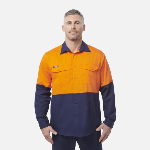 KING GEE K54870 Long Sleeve WorkCool Shirt