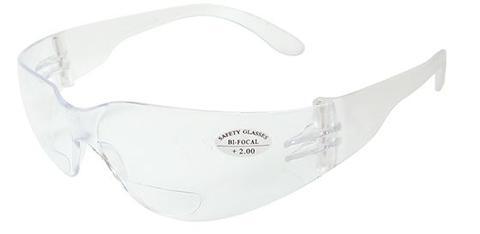 [NEC-110NC-10] Nearview Bifocal Safety Glasses (Clear Lens, 1x)