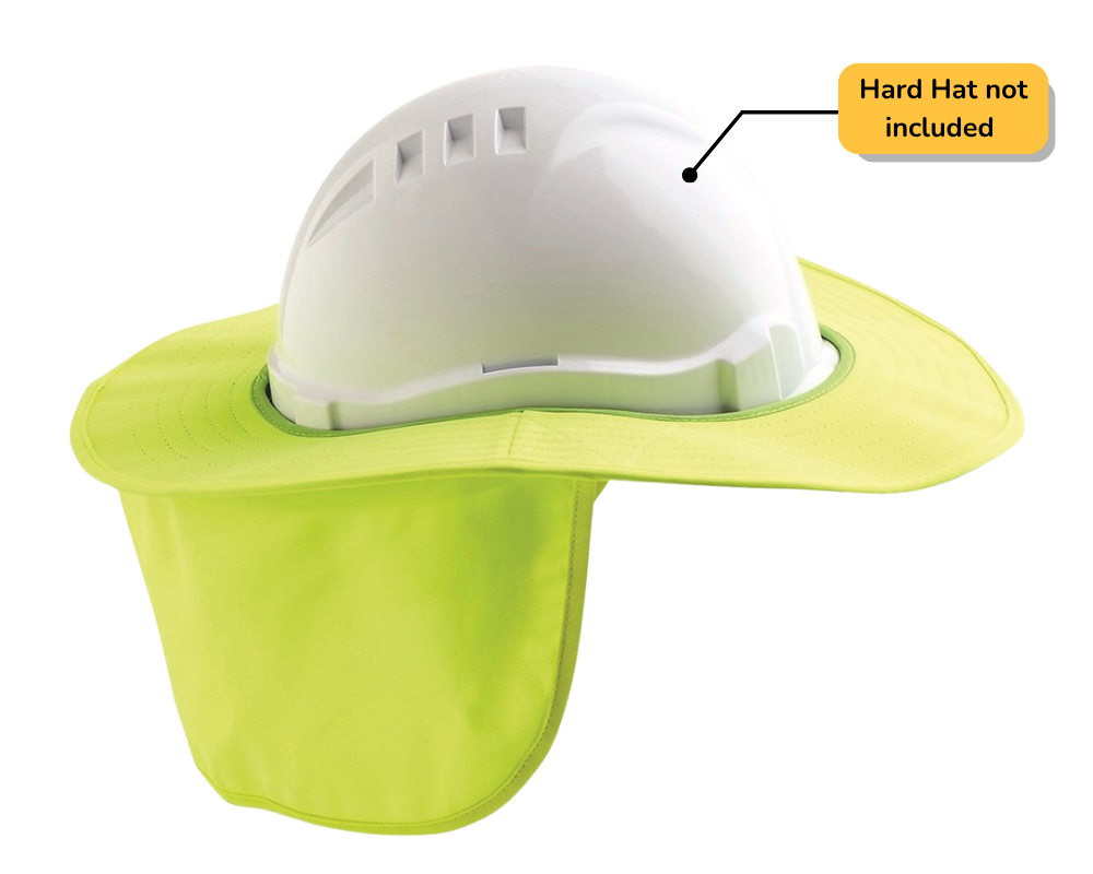 [PC-HHBNF-FY] PROCHOICE Fabric Brim for Hard Hat (Hi-Vis Yellow/Lime)