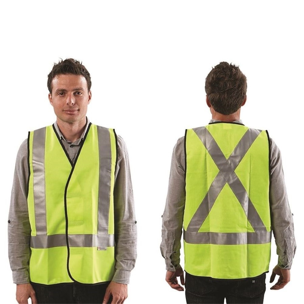 [PC-VDNYX-S] PROCHOICE VDNYX Safety Vest X-Back, Yellow (S)