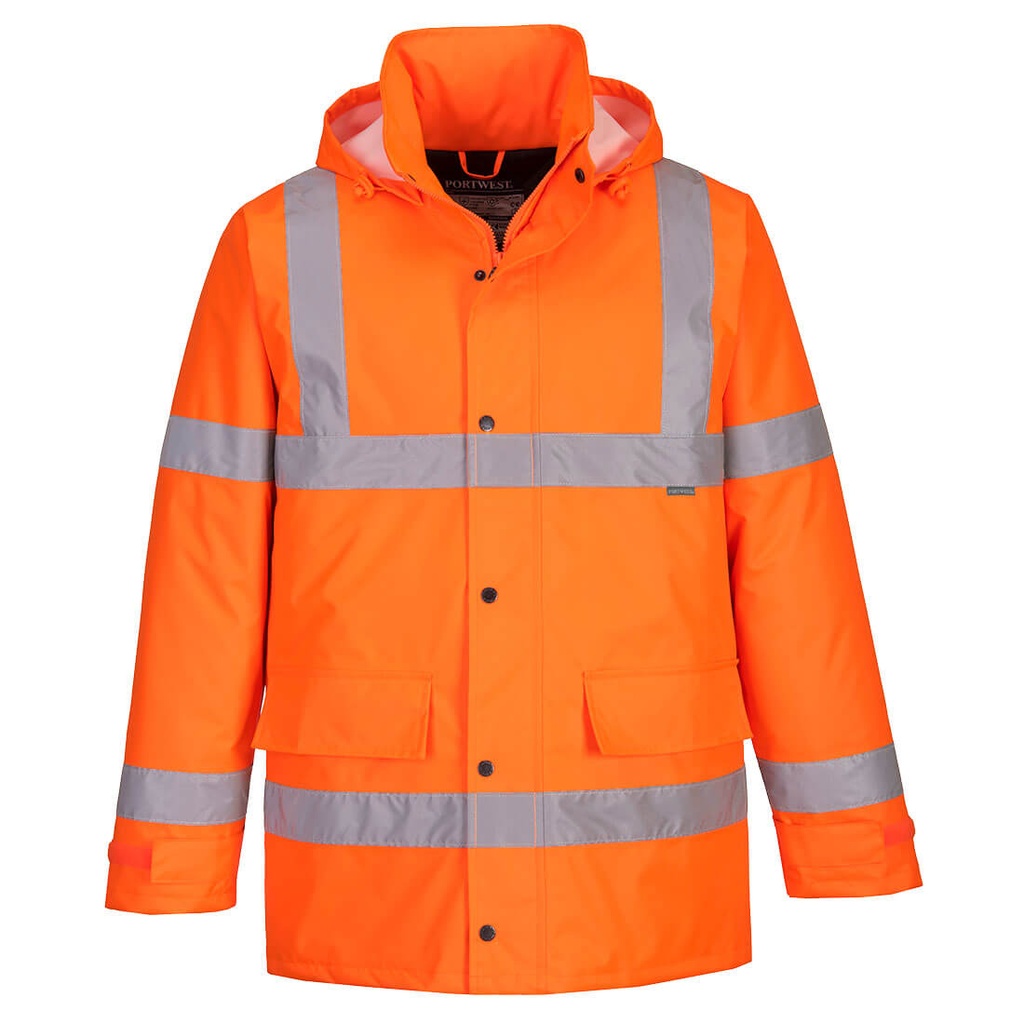 [PW-S460O-XS] Portwest S460 Biomotion Traffic Jacket, Orange (XS)