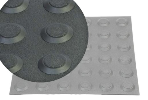 [FS-T20-B] Hazard Tactile - 300x300, Self-Adhesive (Black)