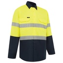 WORKIT 2021 Ripstop Long Sleeve Shirt Yellow/Navy