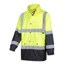 WORKIT 3005 Taped Rain Jacket Yellow-Navy Taped