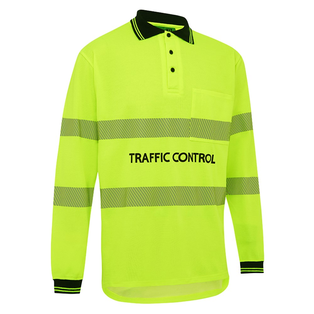 WORKIT Qld Traffic Control Polo Yellow