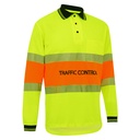 WORKIT Qld Traffic Control Polo Yellow-Orange