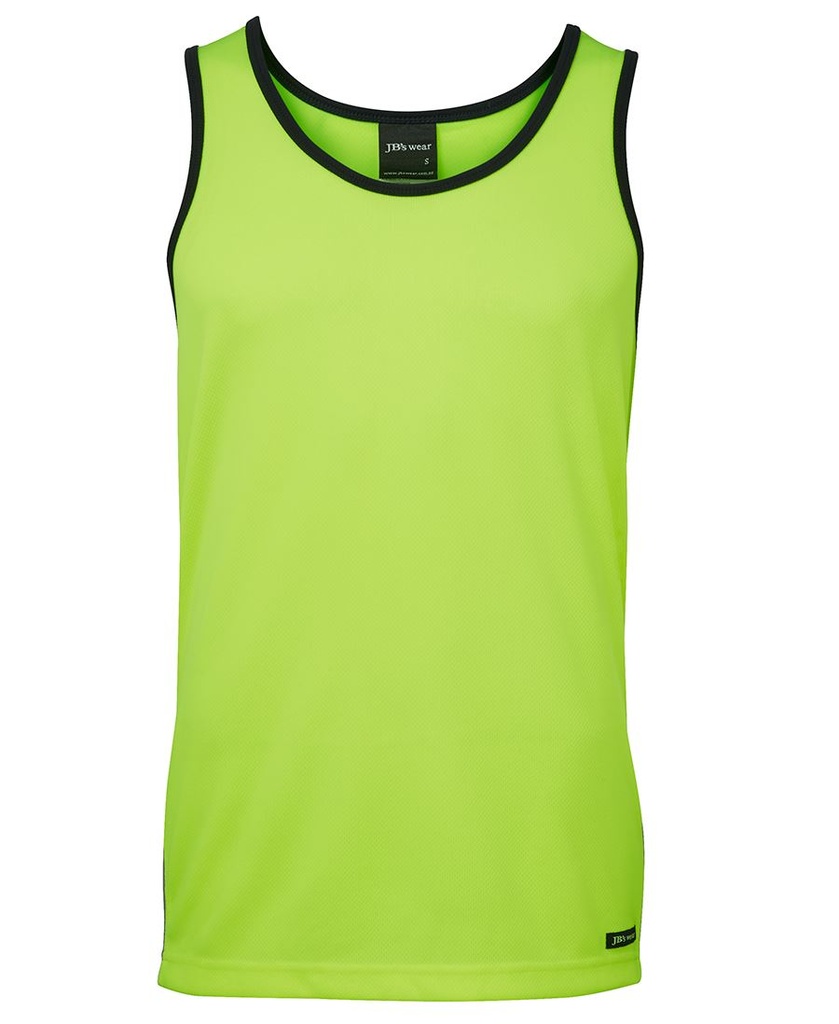 JB's 6HCS4 JB's Hi-Vis Contrast Singlet - Yellow-Navy