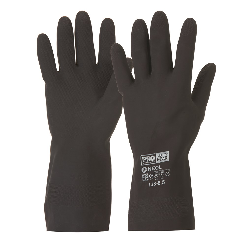 [PC-NEOG-L] PROCHEM Black 30cm Neoprene Gloves (L)
